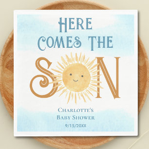 ここ来でSon Sunshine Baby Shower スタンダードカクテルナプキン