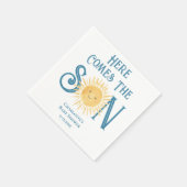 ここ来でSon Sunshine Baby Shower スタンダードカクテルナプキン (角)