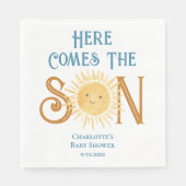 ここ来でSon Sunshine Baby Shower スタンダードランチョンナプキン (正面)