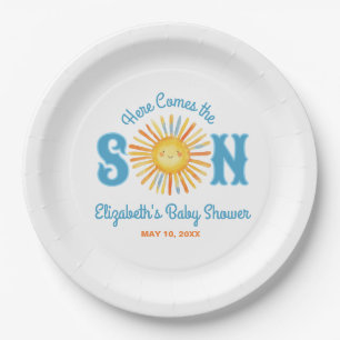 ここ来でSon Sunshine Baby Shower ペーパープレート