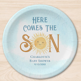 ここ来でSon Sunshine Baby Shower ペーパープレート
