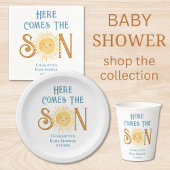 ここ来でSon Sunshine Baby Shower ペーパープレート