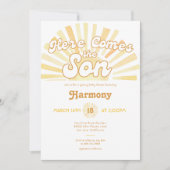 ここ来でSon Sunshine Baby Shower 招待状 (正面)