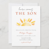 ここ来でSon Sunshine Baby Shower 招待状 (正面)