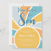 ここ来でSon Sunshine Baby Shower 招待状 (正面)