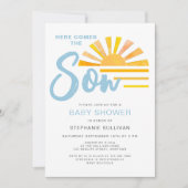 ここ来でSon Sunshine Baby Shower 招待状 (正面)