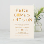 ここ来でSon Sunshine Baby Shower 招待状 (スタンド正面)