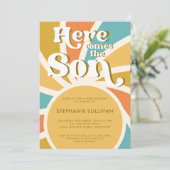 ここ来でSon Sunshine Baby Shower 招待状 (スタンド正面)