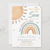 ここ来でSon Sunshine Baby Shower 招待状 (正面)