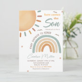 ここ来でSon Sunshine Baby Shower 招待状 (スタンド正面)