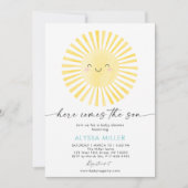 ここ来でSon Sunshine Baby Shower 招待状 (正面)