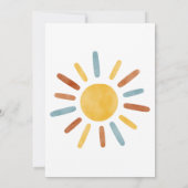 ここ来でSon Sunshine Baby Shower 招待状 (裏面)