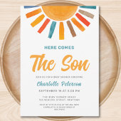ここ来でSon Sunshine Baby Shower 招待状