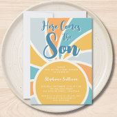 ここ来でSon Sunshine Baby Shower 招待状