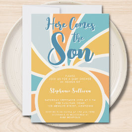 ここ来でSon Sunshine Baby Shower 招待状