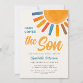 ここ来でSon Sunshine Baby Shower 招待状 (正面)