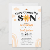 ここ来でSon Sunshine Baby Shower 招待状 (正面)