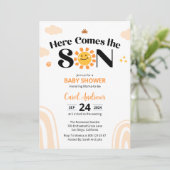 ここ来でSon Sunshine Baby Shower 招待状 (スタンド正面)