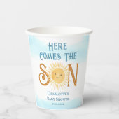 ここ来でSon Sunshine Baby Shower 紙コップ (正面)