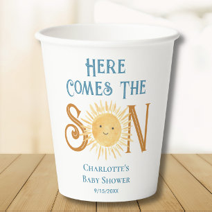 ここ来でSon Sunshine Baby Shower 紙コップ