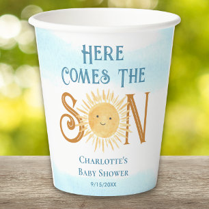 ここ来でSon Sunshine Baby Shower 紙コップ