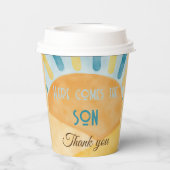 ここ来でSon Sunshine Blue Ray Baby Shower 紙コップ (裏面)