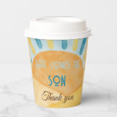 ここ来でSon Sunshine Blue Ray Baby Shower 紙コップ (正面)