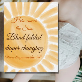 ここ来でSon Sunshine Boy Baby Showerのゲーム ポスター