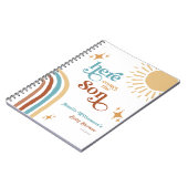 ここ来でSon Sunshine Boy Baby Shower ノートブック (左側)