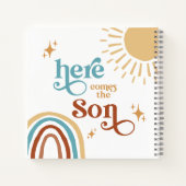 ここ来でSon Sunshine Boy Baby Shower ノートブック (裏面)