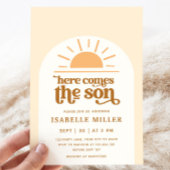 ここ来でSon Sunshine Boy Baby Shower 招待状