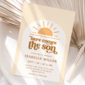 ここ来でSon Sunshine Boy Baby Shower 招待状