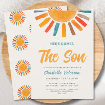 ここ来でSon Sunshine Boy Baby Shower