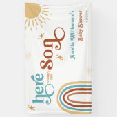 ここ来でSon Sunshine Boy Baby Shower 横断幕 (縦)