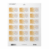 ここ来でSon Sunshine Ray Baby Shower Address ラベル (フルシート)