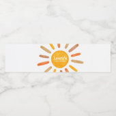 ここ来でSun Baby Shower ペットボトルラベル (シングルラベル)