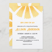 ここ来でSun Baby Shower 招待状 (正面/裏面)