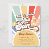 ここ来でSun Baby Shower 招待状 (正面)