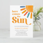 ここ来でSun Baby Shower 招待状 (スタンド正面)