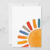 ここ来でSun Baby Shower 招待状 (裏面)