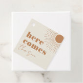 ここ来でSun Boho Baby Shower |メッセージカード フェイバータグ (インサイチュ)