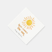 ここ来でSun Boy Baby Shower スタンダードカクテルナプキン (角)