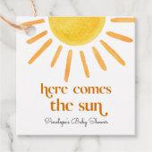 ここ来でSun Boy Baby Shower フェイバータグ (正面)