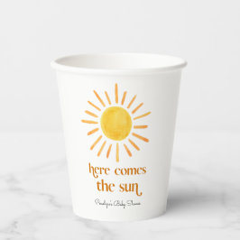 ここ来でSun Boy Baby Shower 紙コップ