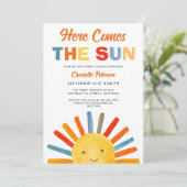 ここ来でSun Sunshine Baby Shower 招待状 (スタンド正面)