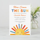 ここ来でSun Sunshine Baby Shower 招待状 (スタンド正面)