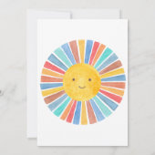 ここ来でSun Sunshine Baby Shower 招待状 (裏面)