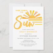 ここ来でSun Sunshine Baby Shower 招待状 (正面)