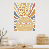 ここ来でThe Son Baby Showerウェルカムサイン ポスター (キッチン)