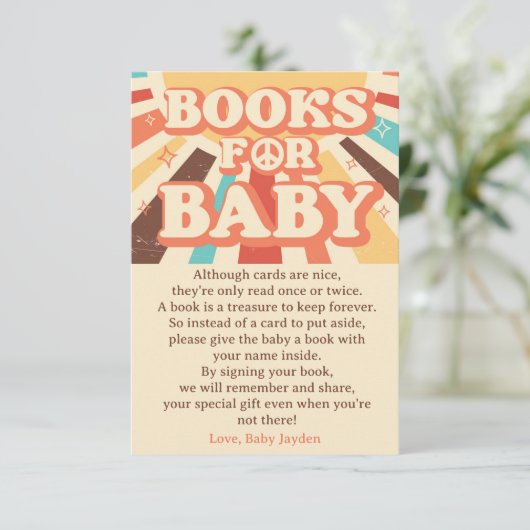 ここ来でThe Son Baby Shower Book Request 招待状 (スタンド正面)
